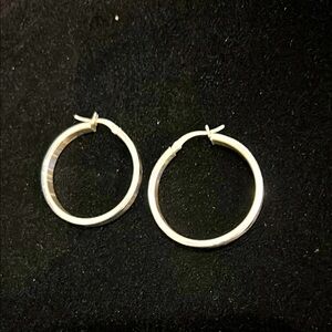 Silver Hoop Earrings